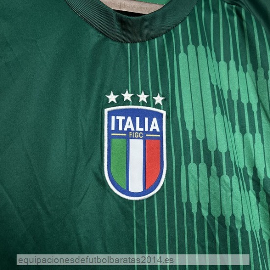 Nuevo Tailandia Previo al partido Camiseta Italia 2024 Verde Baratas